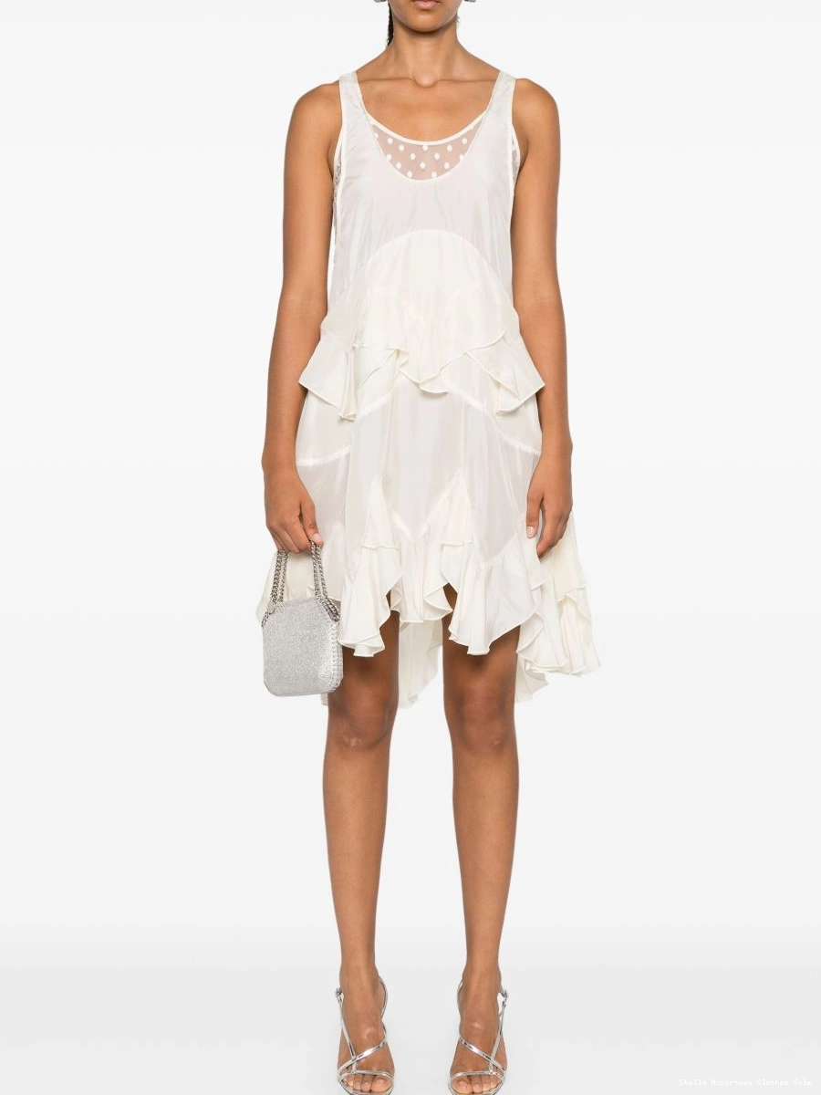 Affordable McCartney midi dress Women ruffled Stella 0724